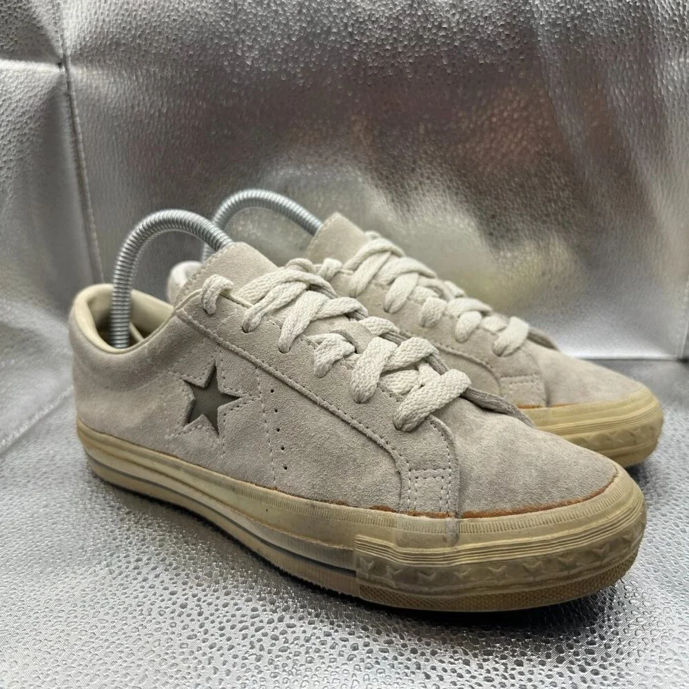 Size 5 Converse One Star Pro Low Top Made in USA Beige‎ Suede Womens Shoes